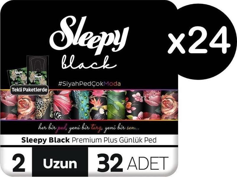 Black Premium Plus Günlük Ped Uzun 768 Adet (24 x 32'li)