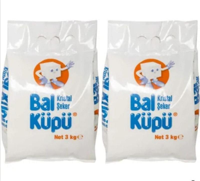 Balküpü Kristal Toz Şeker 3 Kg 2 Adet