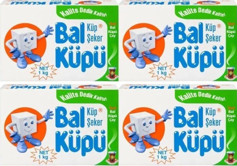 Balküpü Küp Şeker 360 Adet 1 kg 4 Adet