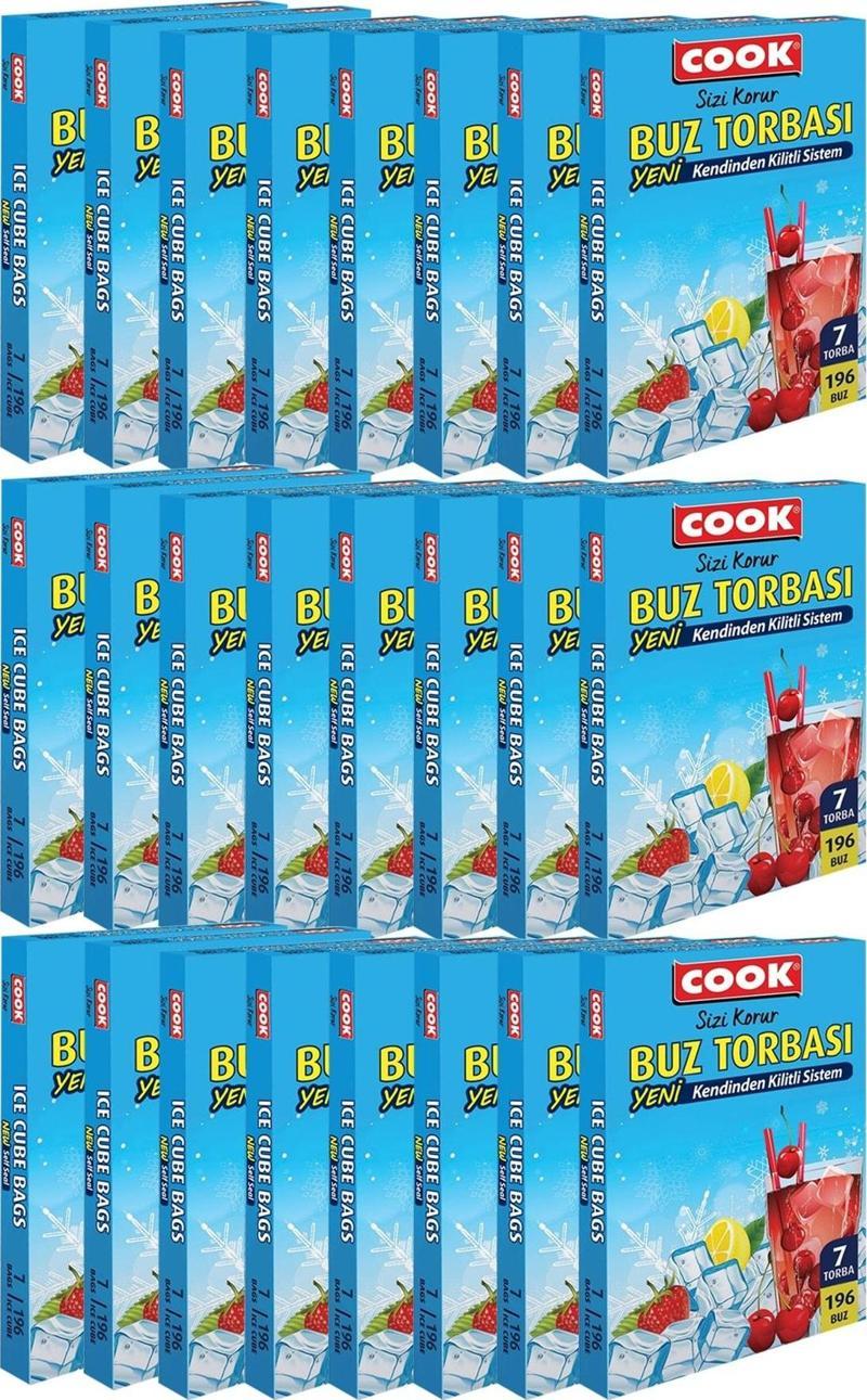 Kendinden Kilitli Sistem Buz Torbası 7'li X 24 Paket