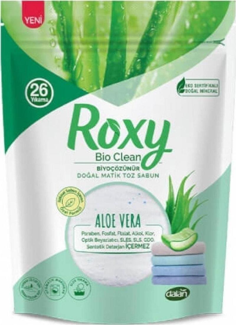 Roxy Bio Clean Doğal Matik Toz Sabun Aloe Vera 800 Gr