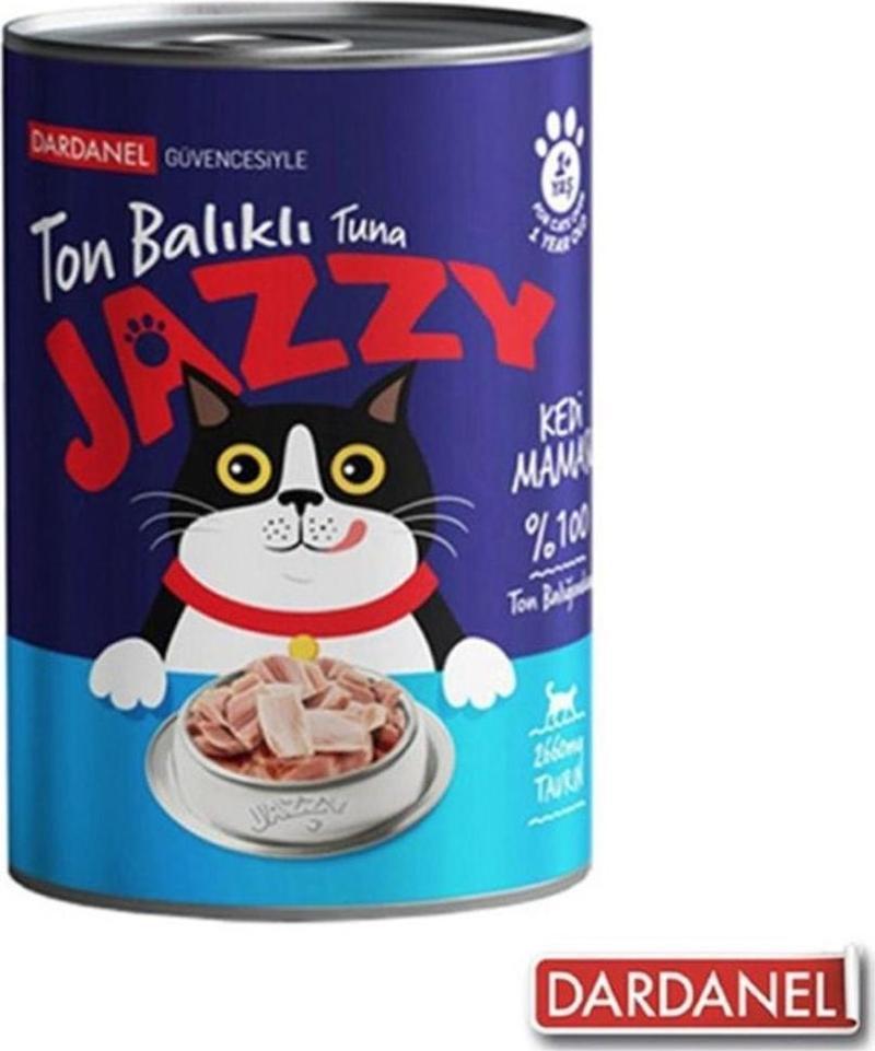 Jazzy Ton Balıklı Yetişkin Kedi Konservesi 400 Gr X 6 Adet