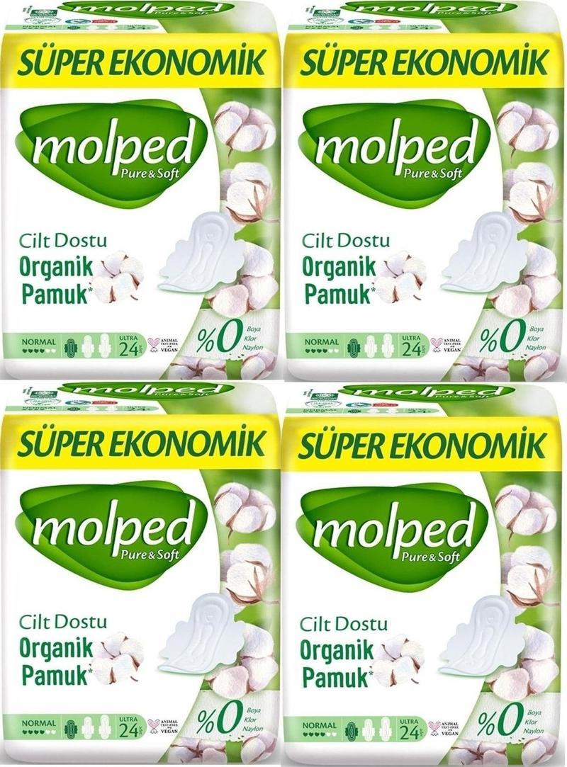 Pure & Soft Normal Süper Ekonomik Ped 24 Lü X 4 Adet