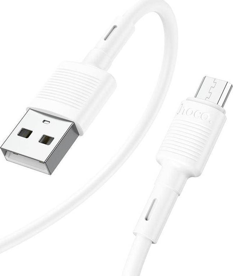 Mikro USB Hızlı Şarj Data Kablosu Premium Kalite Beyaz