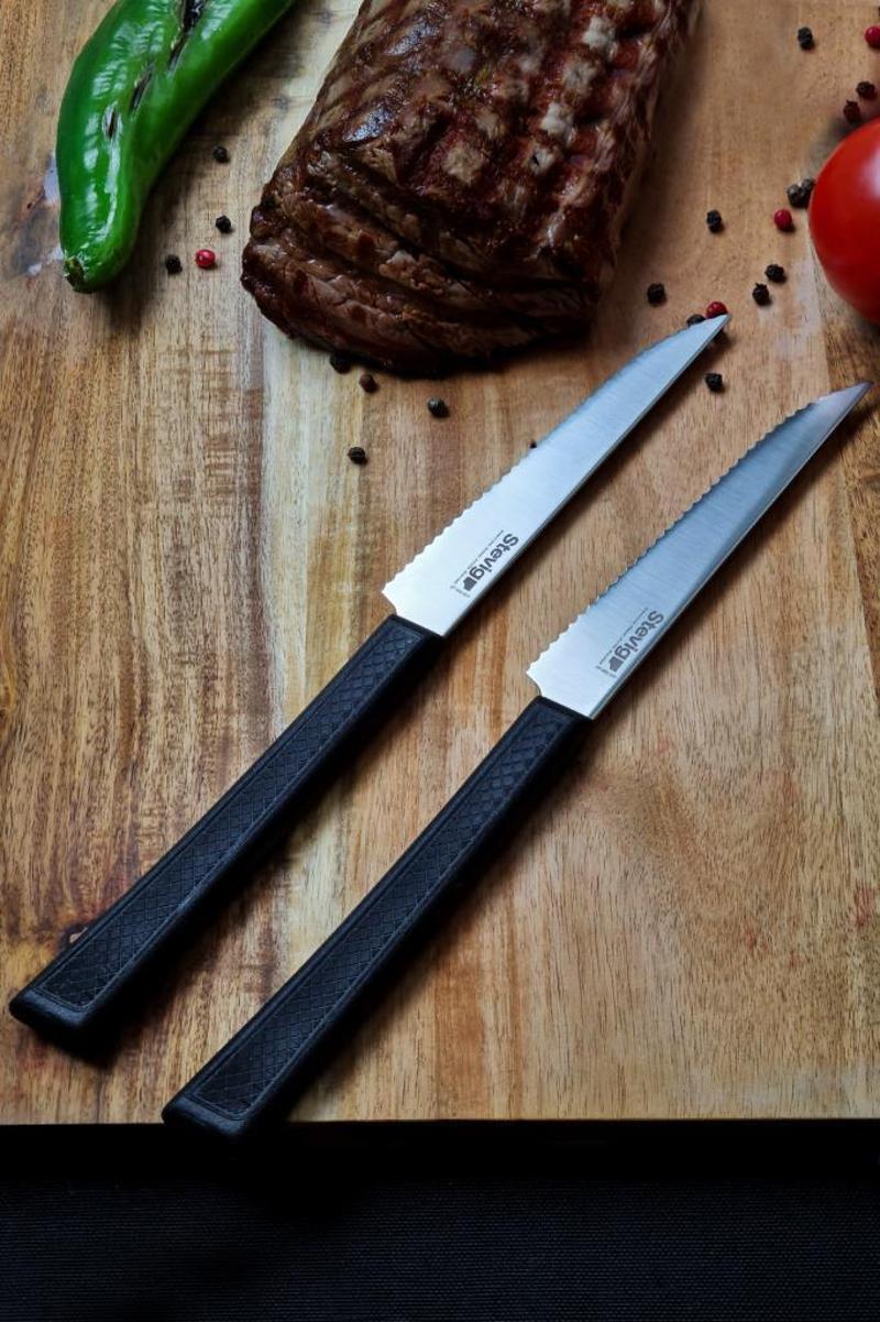 Cut 4 Steak Biftek Bıçağı Seti 2 Parça Siyah 12 cm ST-400.007