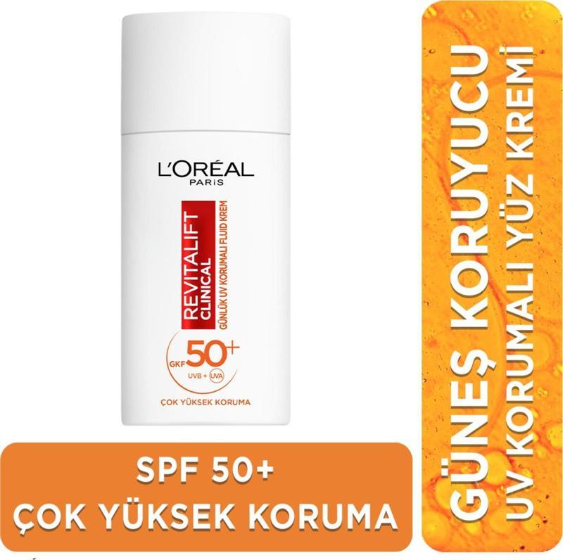 Revitalift Clinical SPF 50+ Günlük Yüksek UV Korumalı Yüz Güneş Kremi 50 ml