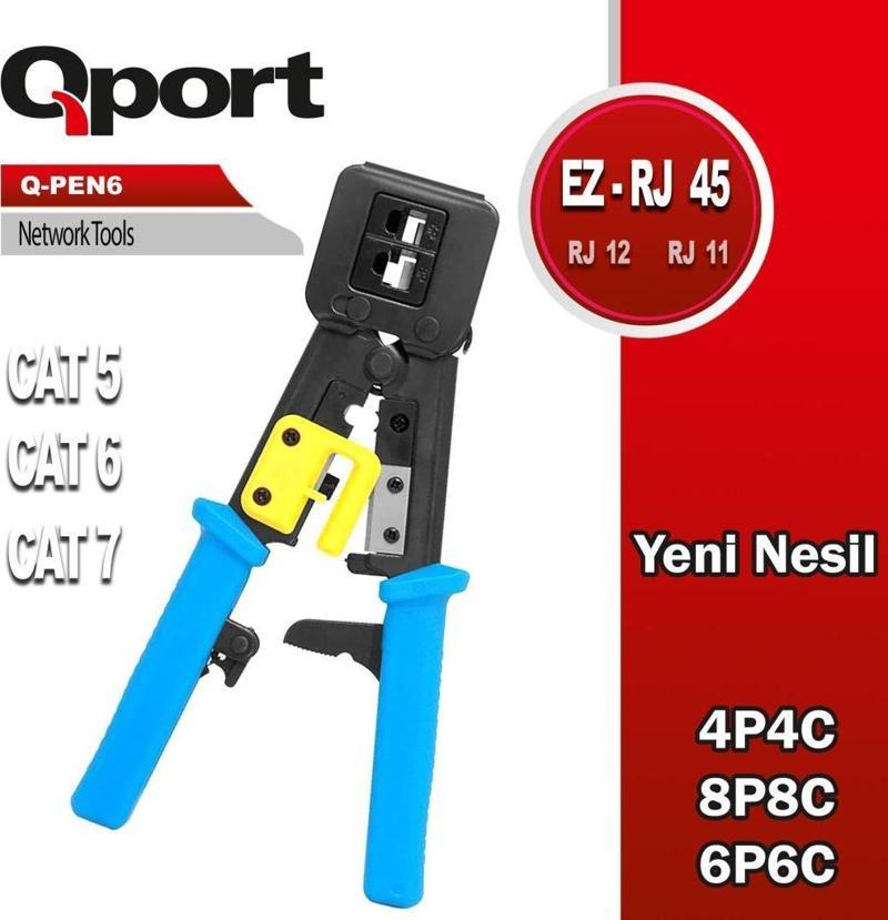 Q-PEN6 Yeni Nesil RJ45 Sıkma Pensesi