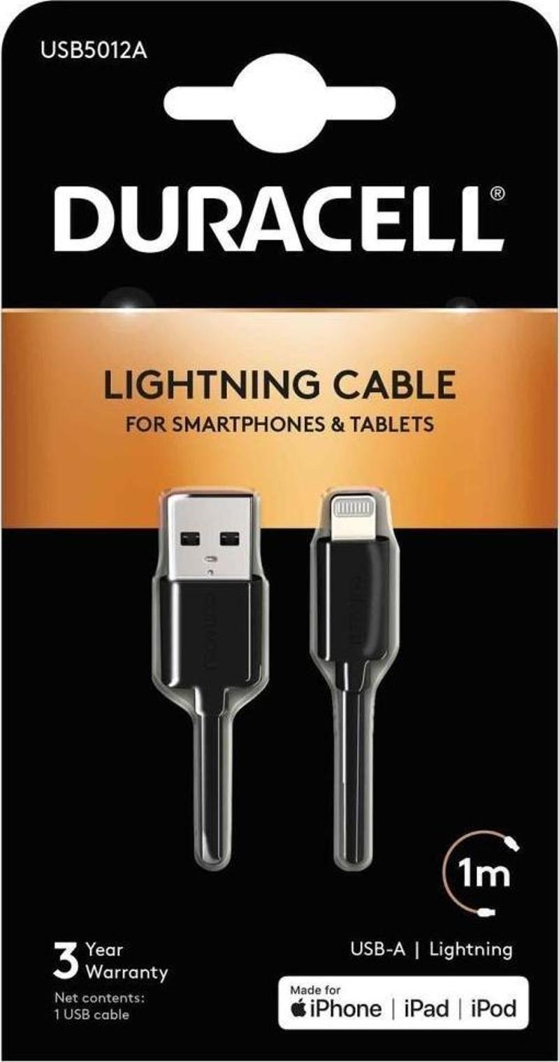 1m Lightning to USB-A Şarj Kablosu - Siyah