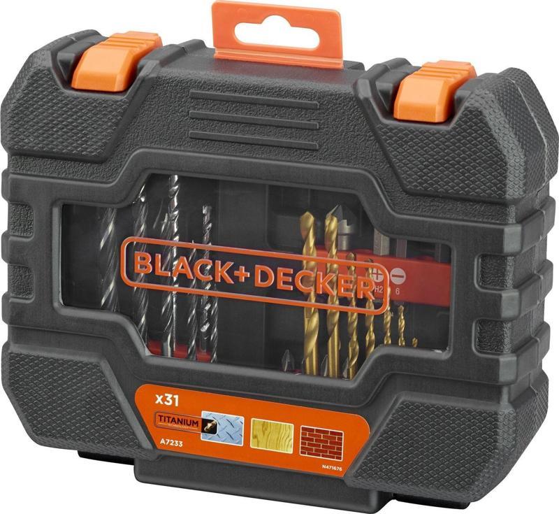 Black+Decker A7233-XJ, 31 Parça Aksesuar Seti