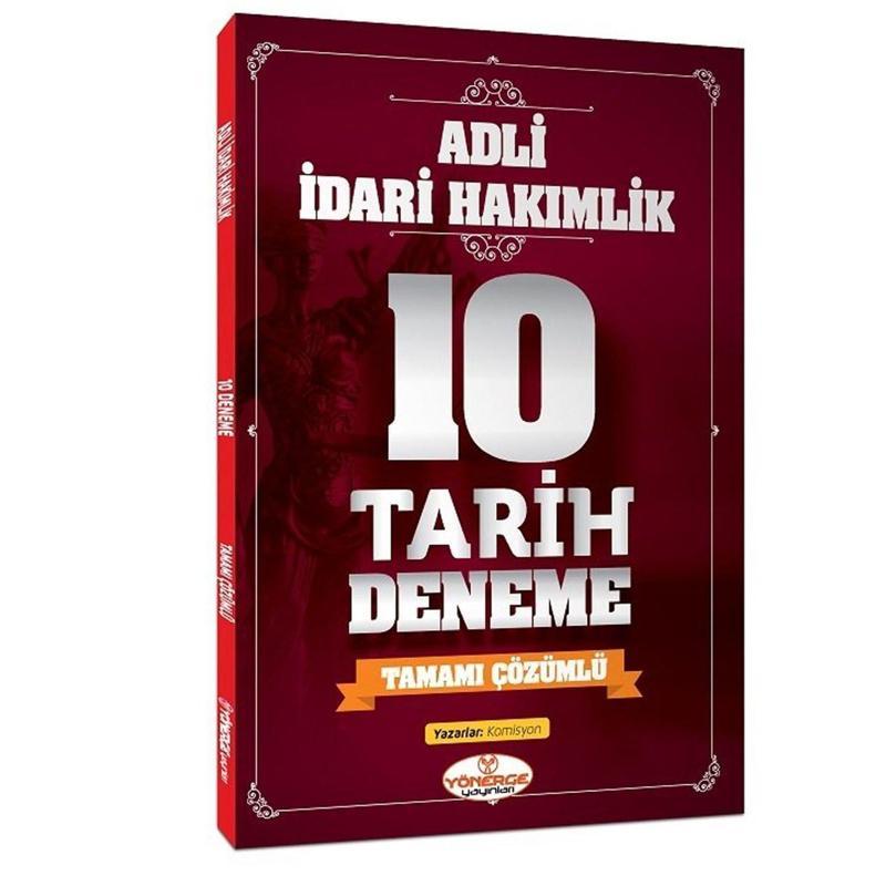 2023 Adli İdari Hakimlik Tarih 10 Deneme Çözümlü Yönerge Yayınları