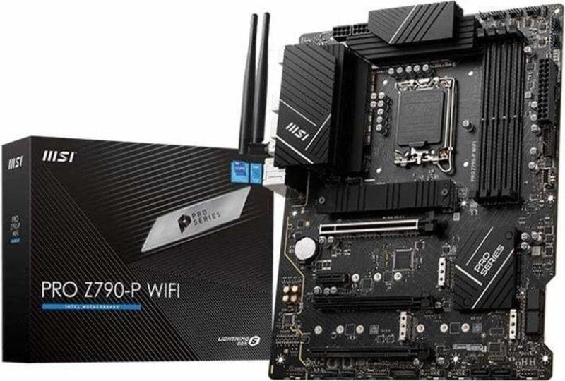 Pro Z790-P Wifi 7000Mhz(Oc) Ddr5 Soket 1700 M.2 Hdmi Dp Atx Anakart
