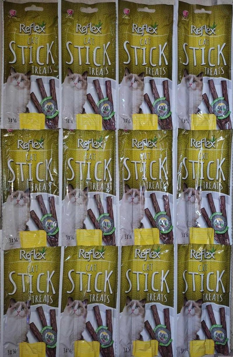 Kedi Ödül Sticks Hindi & Kuzu 3*5 Gr 12 Adet