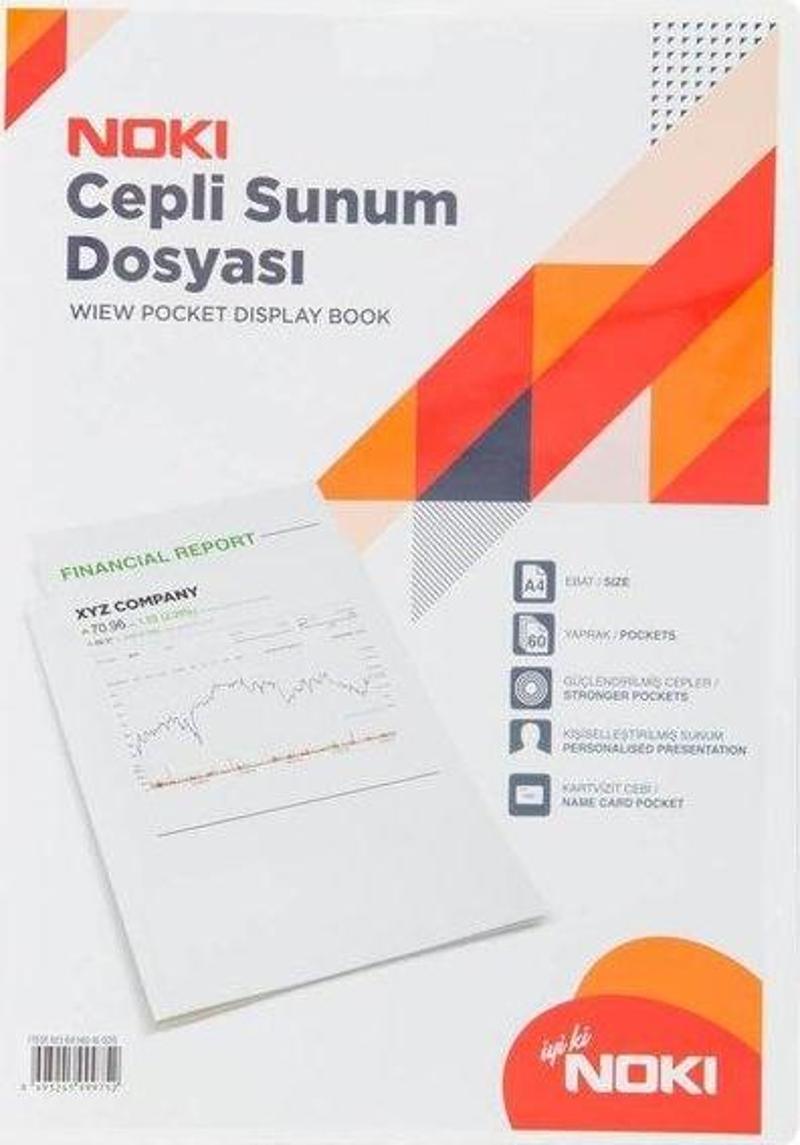 Sunum Dosyası Cepli 60 Yaprak Beyaz