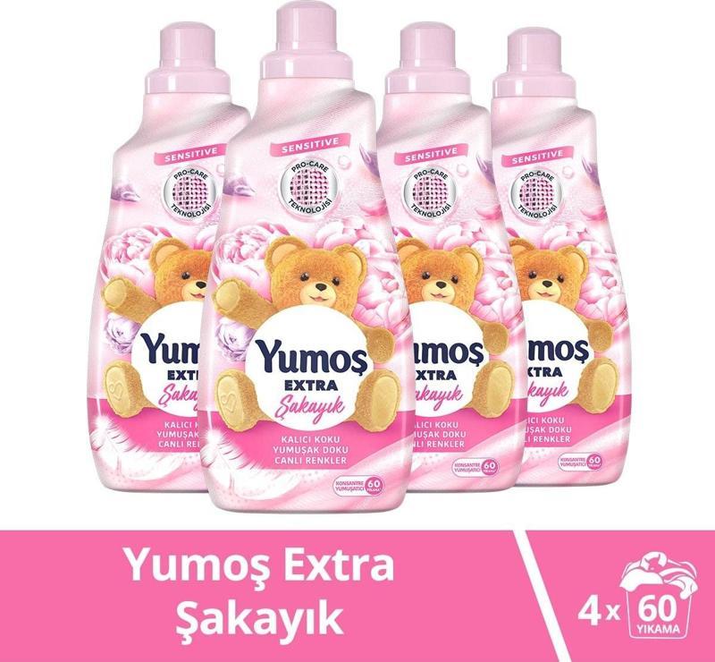 Extra Konsantre Çamaşır Yumuşatıcısı Şakayık 1440 X4