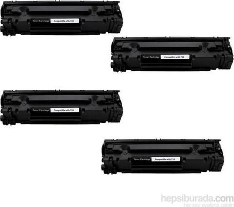 Canon İ Sensys Mf4780w Muadil Toner (CRG-728)  4 Lü Ekonomik Paket