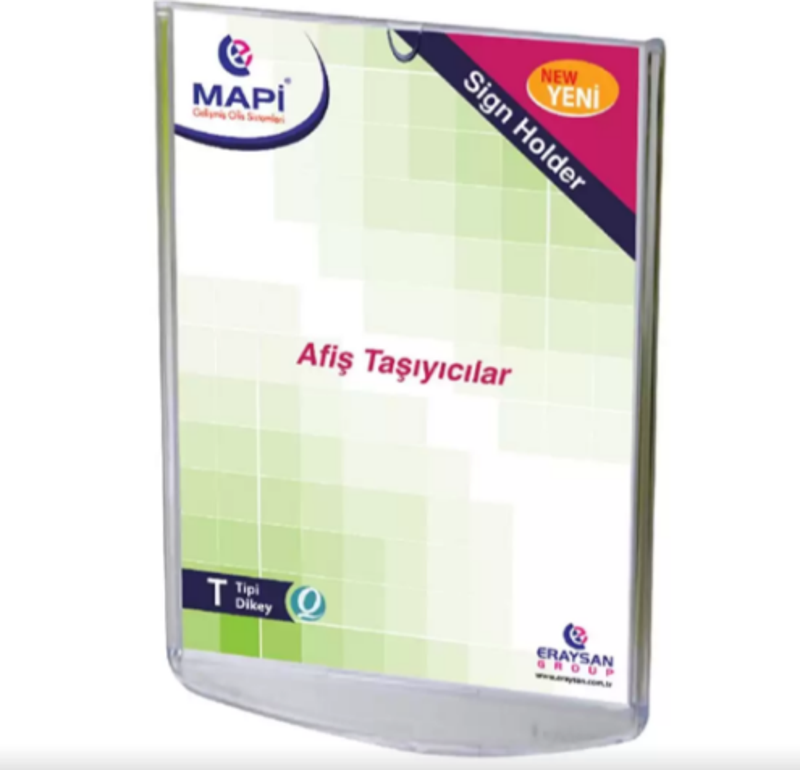 Afiş Taşıyıcı T Tipi Stand A5 Dikey 5342005
