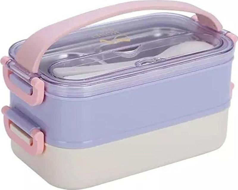 Karma Çelik Lunch Box Yemek Kutusu (Beslenme Kutusu) 1400 Ml Xc-462