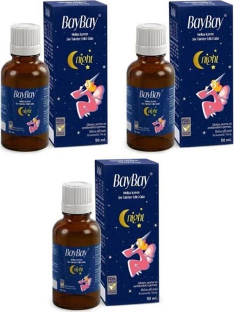 Night Damla 50 ml 3'lü Paket