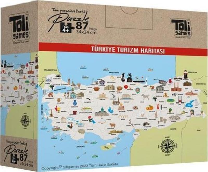 Türkiye Turizm Haritası Puzzle Toli Games