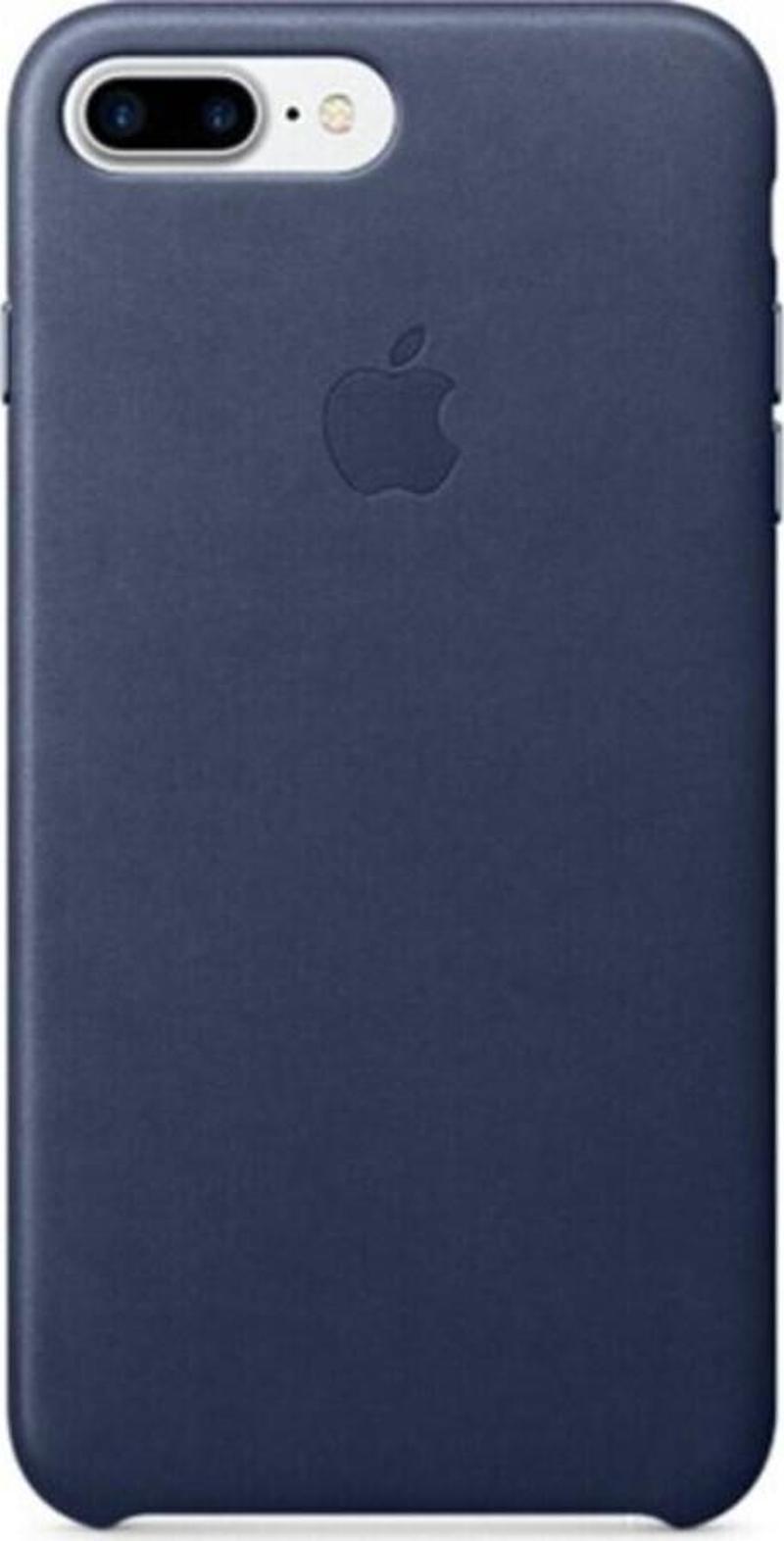 Apple iPhone 7/8 Plus Deri Kılıf-Midnight Blue