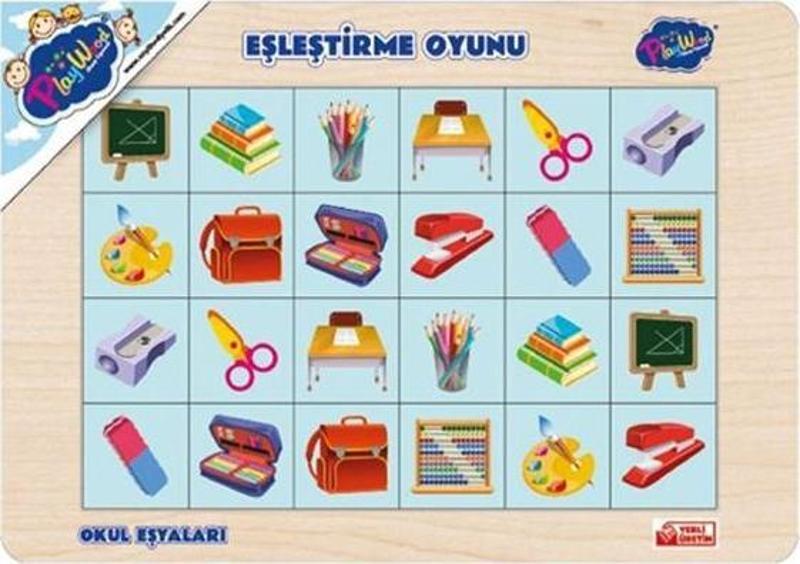 Ahşap Eğitici Eşleştirme Okul Eşyaları ONY264 Playwood