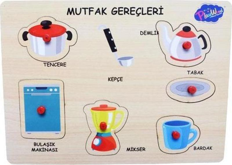 Ahşap Tutmalı Mutfak Gereçleri 2 ONY168/169 Playwood