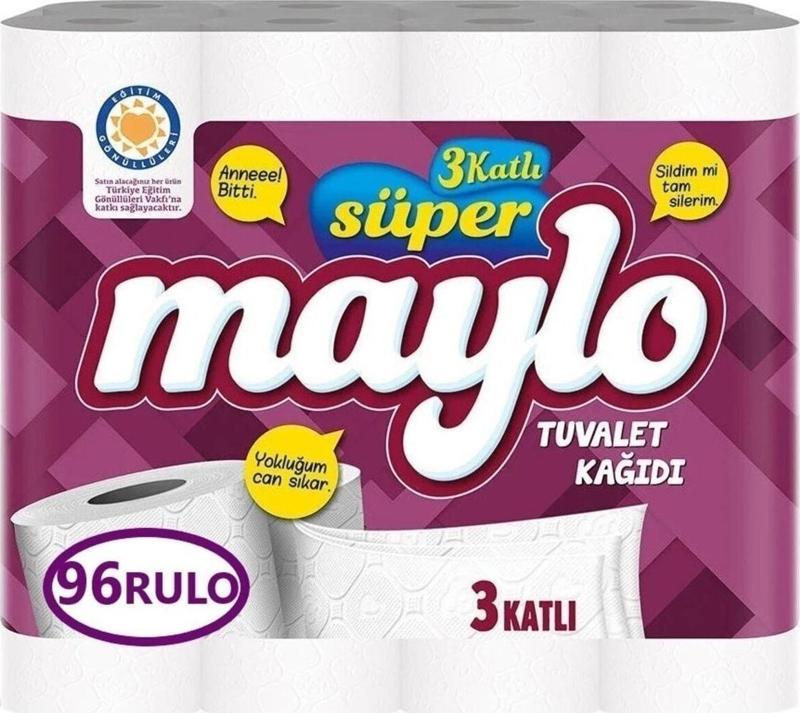 Süper 3 Katlı Tuvalet Kağıdı 96 Rulo