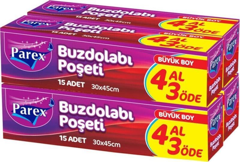 Buzdolabı Poşeti 4 Al 3 Öde Büyük