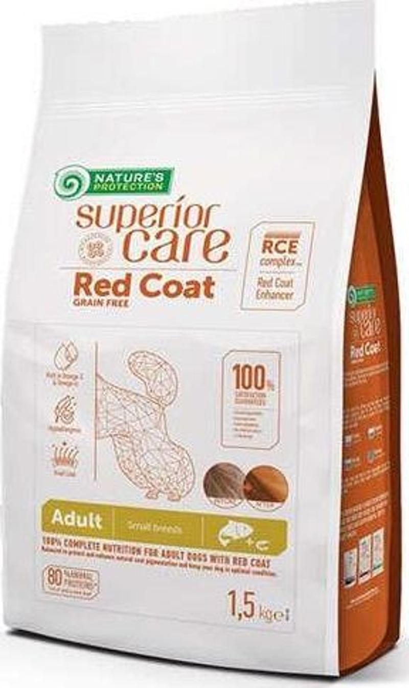 Superior Care Red Coat Küçük Irk Somonlu Kızıl Köpek Köpek Maması 1.5 Kg