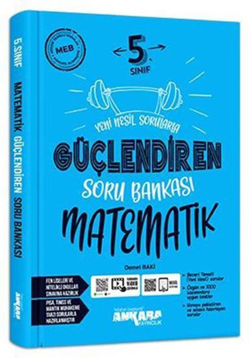 Ankara Yayınları 5. Sınıf Matematik Güçlendiren Soru Bankası 2021-2022