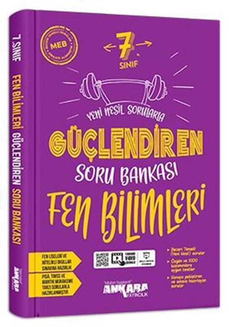 Ankara Yayınları 7. Sınıf Fen Bilimleri Güçlendiren Soru Bankası 2021-2022