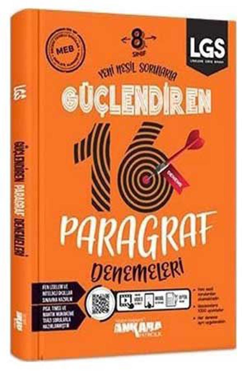 Ankara Yayınları 8. Sınıf Lgs Paragraf Güçlendiren 16 Lı Deneme 2021-2022