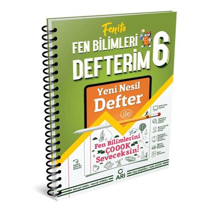 Arı Yayınları 6. Sınıf Fen Bilimleri Defterim - Fenito Yni