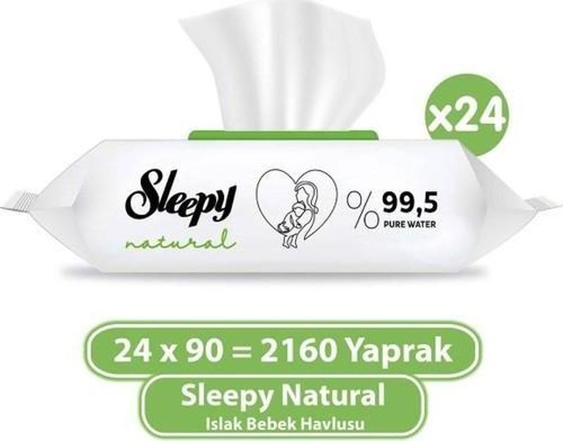 Natural Islak Bebek Havlusu 24 x 90 Yaprak (2160 Yaprak)