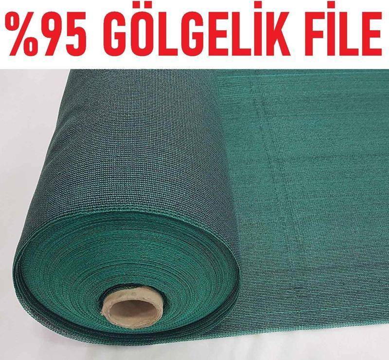 %95 Gölgelik File 1m x 50m Bahçe Çit Örtüsü Meyve Ağacı Örtüsü
