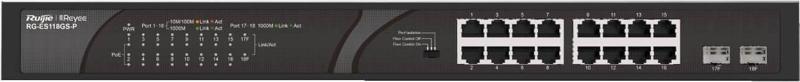 Reyee Rg-Es118Gs-P 16 Port Gigabit 2Xsfp Yönetilemez Poe Switch