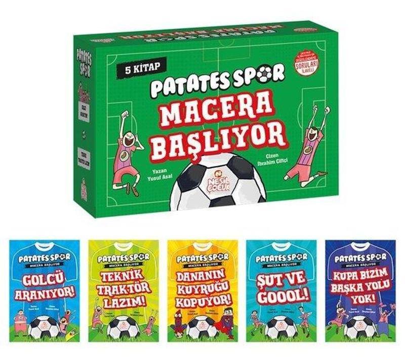 Patatesspor Macera Başlıyor Set + Soru Kitapçığı - 5 Kitap Takım