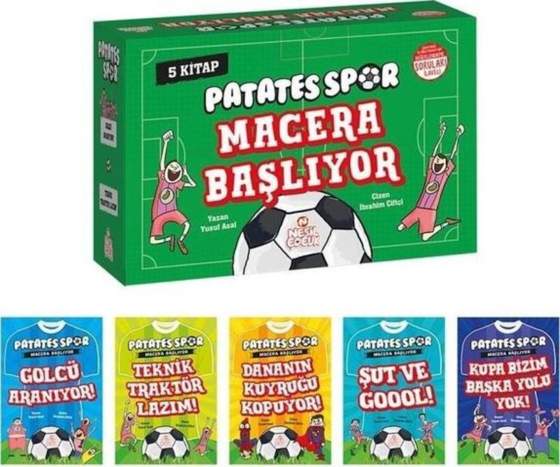 Patatesspor Macera Başlıyor Set + Soru Kitapçığı - 5 Kitap Takım