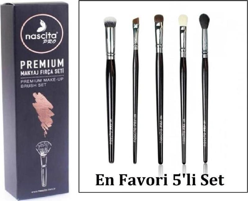 Premıum NasBrush111 Pro Favori 5'li Fırça Seti 0267 -265-264-263-261