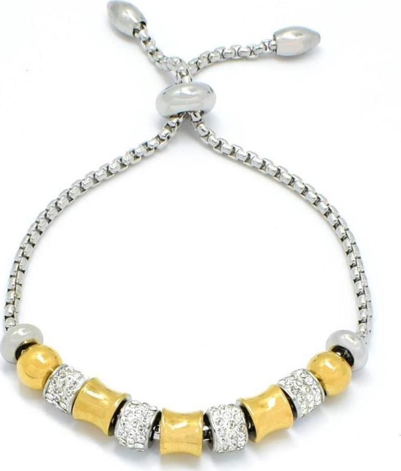 Pandora Model Zirkon Taşlı Bayan Charm Çelik Bileklik
