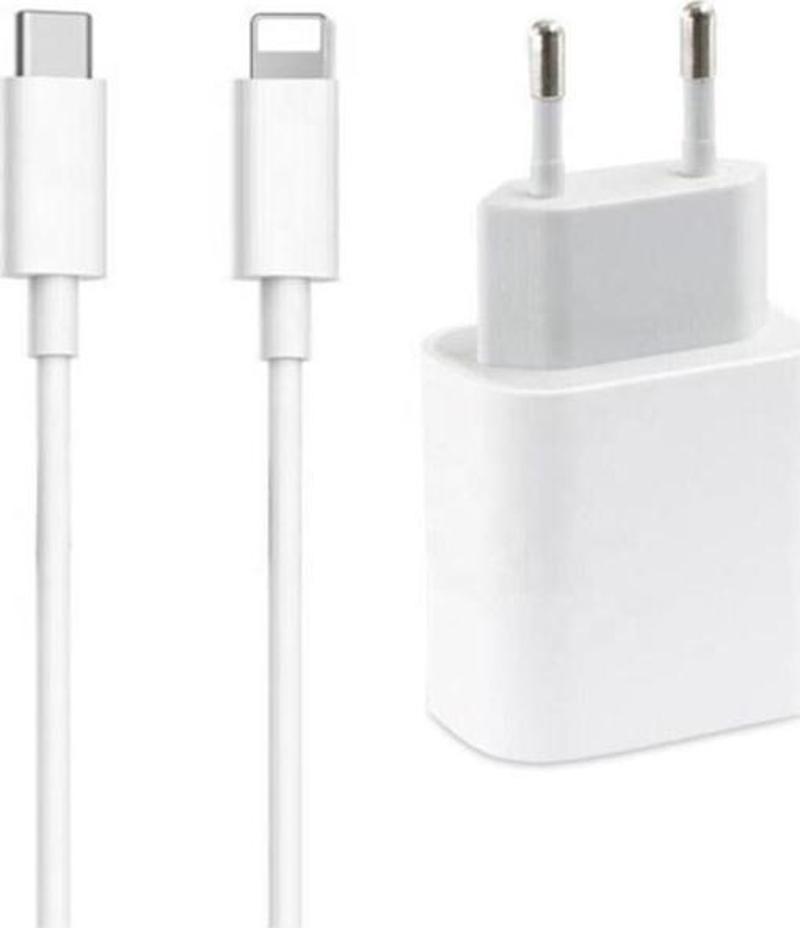 Iphone 11 - 11 Pro Max Uyumlu Hızlı Şarj Aleti Seti 20w Adaptör Usb C 1 m Kablo