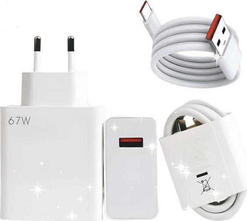 67w (watt) Ultra Hızlı Şarj Aleti Adaptör Kablo Set