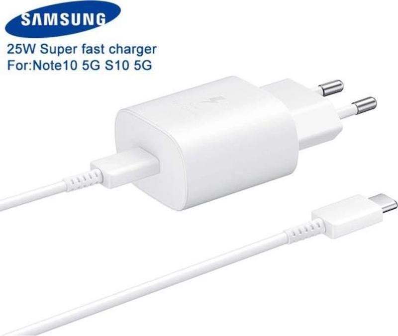 S22+ Ultra S21 Ultra Usb-c 25w Orjinal Hızlı Şarj Aleti Ep-ta800xbegww Beyaz