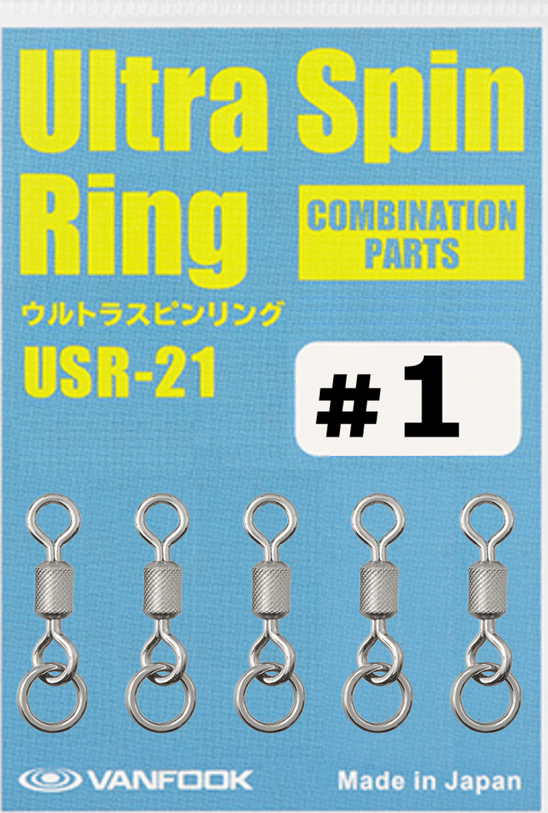 Ultra Spin Ring Halkalı Fırdöndü USR-21 Silver #1 (5 Ad)