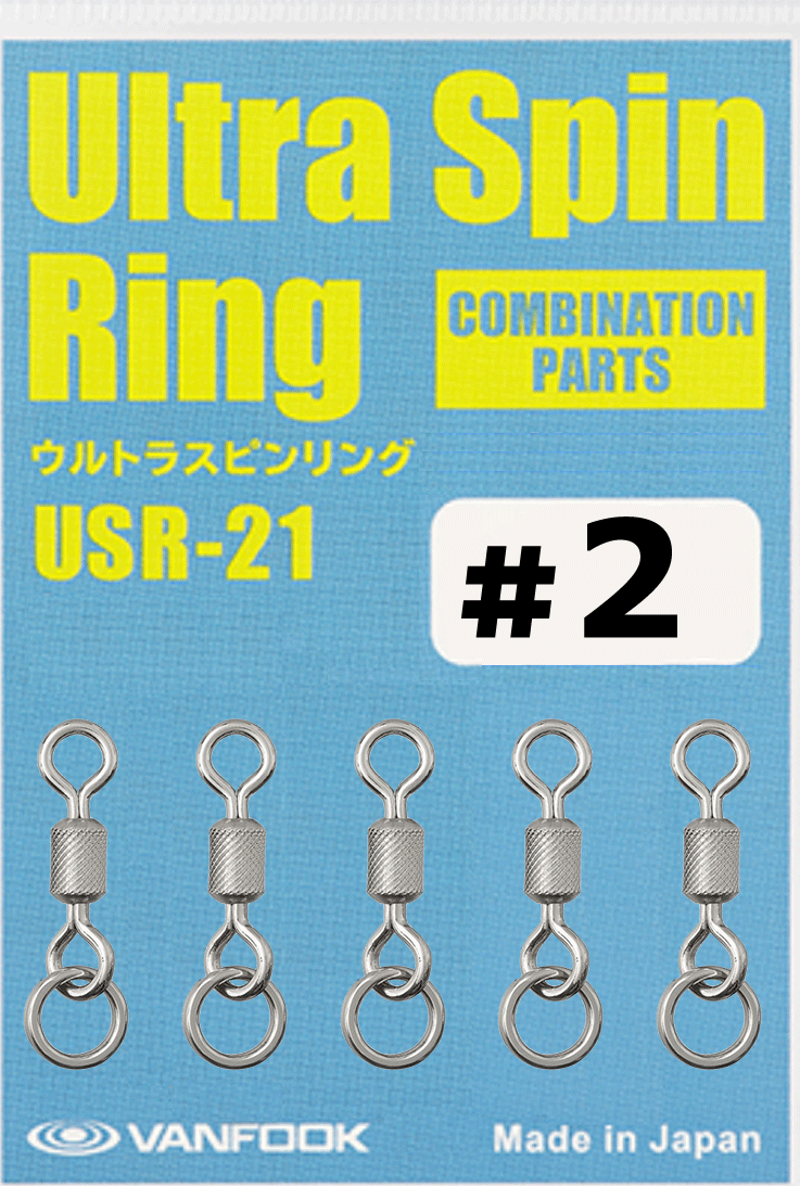 Ultra Spin Ring Halkalı Fırdöndü USR-21 Silver #2 (5 Ad)