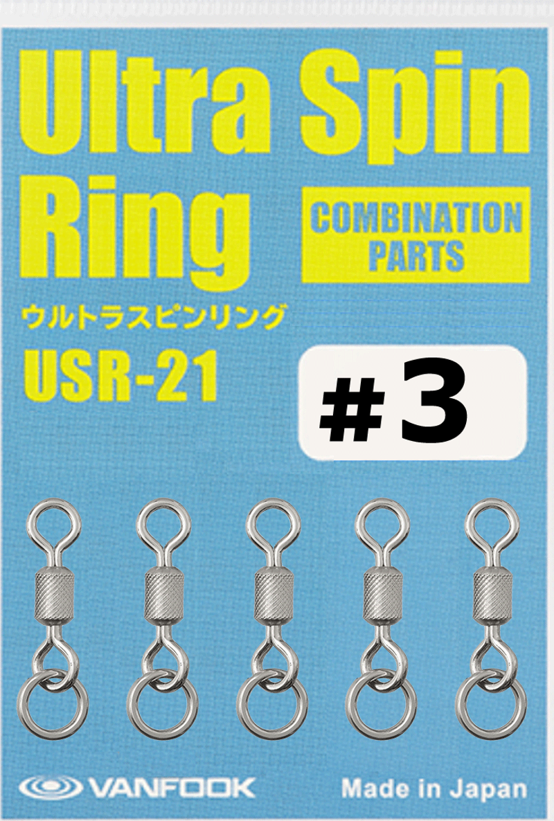 Ultra Spin Ring Halkalı Fırdöndü USR-21 Silver #3 (5 Ad)