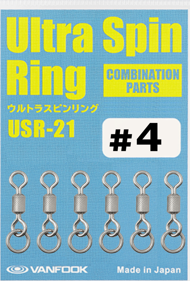 Ultra Spin Ring Halkalı Fırdöndü USR-21 Silver #4 (6 Ad)