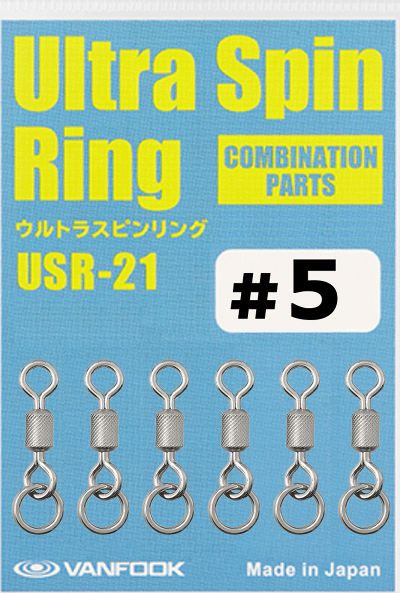 Ultra Spin Ring Halkalı Fırdöndü USR-21 Silver #5 (6 Ad)