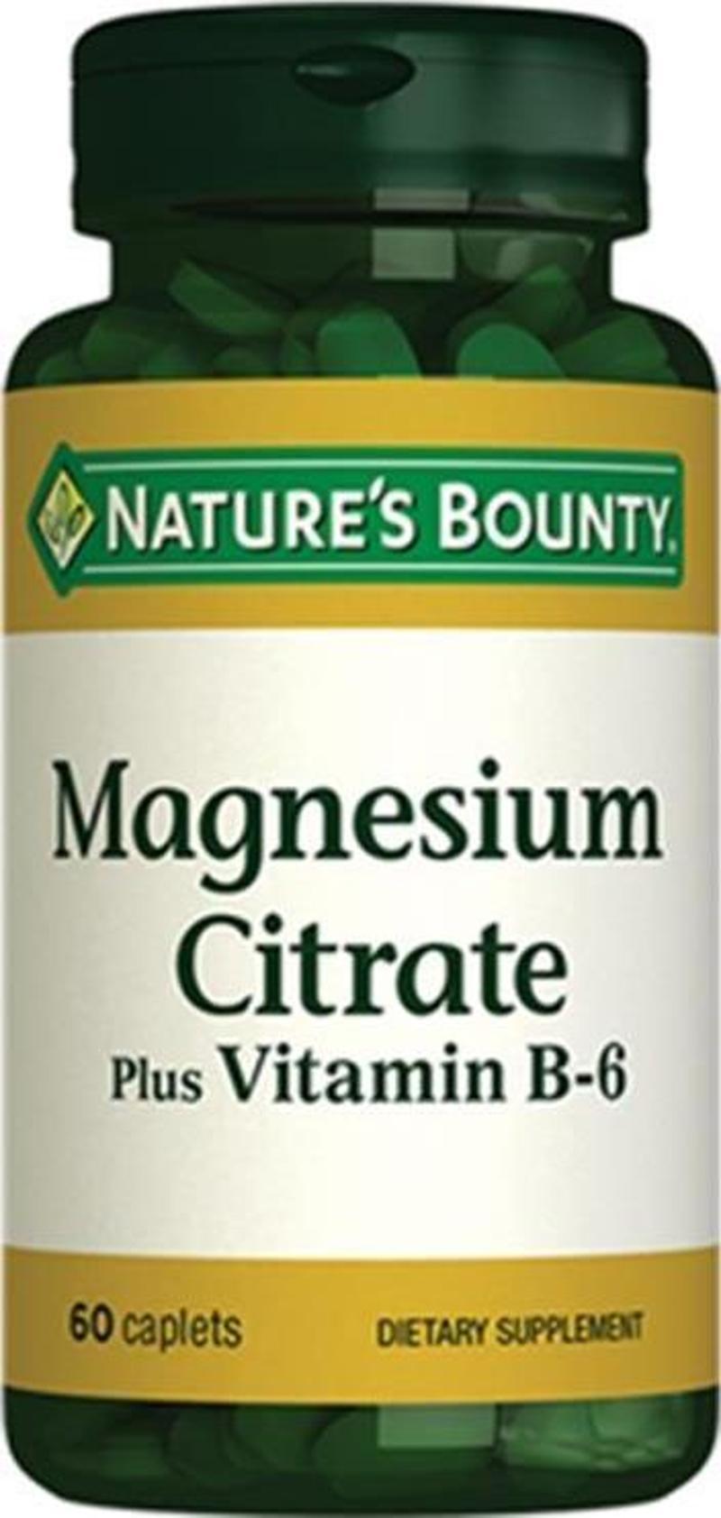 Magnesium Citrate Plus Vitamin B-6 60 Tablet