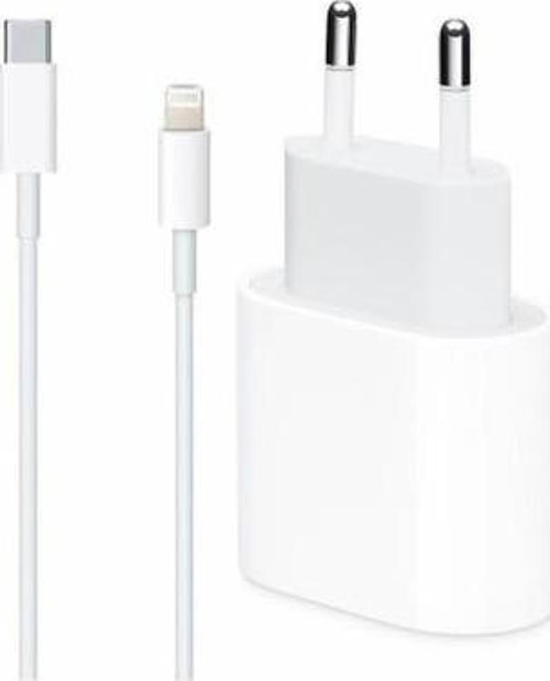 Apple iPhone Hizli Şarj Aleti 20W Usb-C Adaptör X-XS-11-12-12PRO-12PROMAX-13-13PRO-PROMAX white